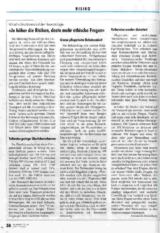 Vorschauseite 5: Gleiche Werteskala fördert gute Zusammenarbeit Interview m. PDL und Arzt, Diskussion über risikoreiche Schnittstellen zw. Medizin und Pflege