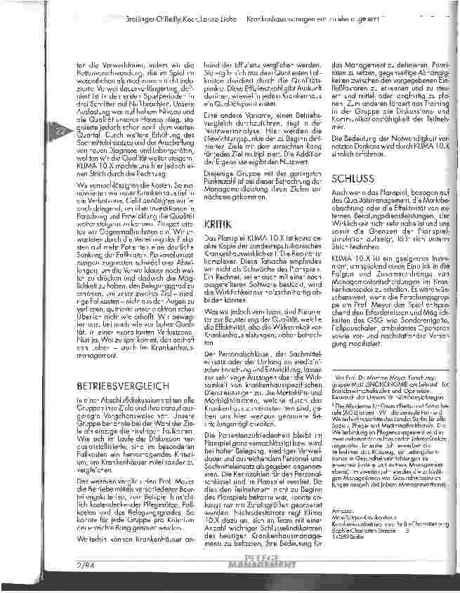 Vorschauseite 2: Krankenhausmanagement spielend gelernt