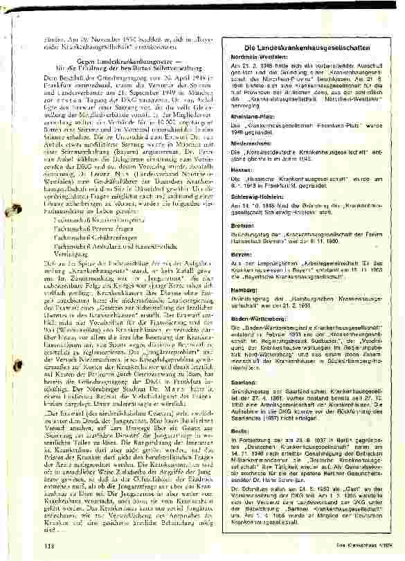 Vorschauseite 5: 25 Jahre Deutsche Krankenhausgesellschaft