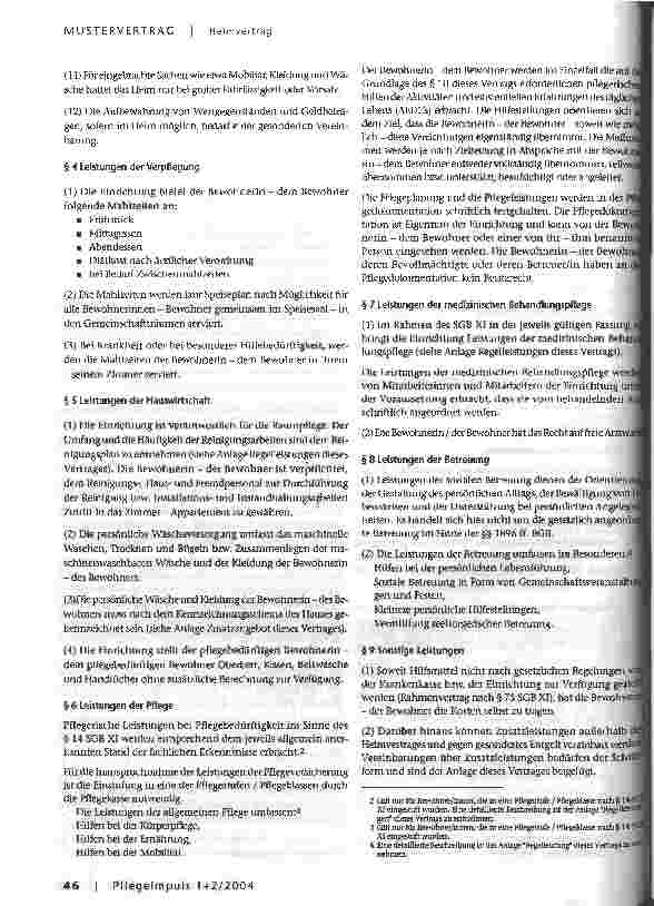 Vorschauseite 3: Heimvertragsgestaltung