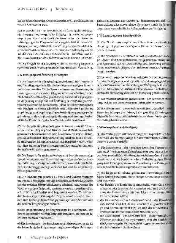 Vorschauseite 5: Heimvertragsgestaltung