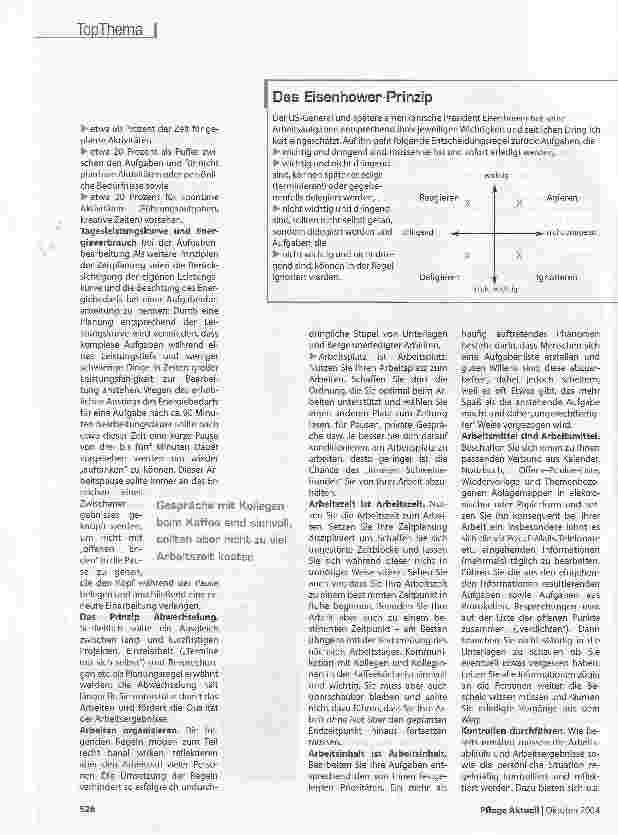 Vorschauseite 4: Zeitmanagement im Beruf PflegeEin großer Teil des beruflichen Erfolgs lässt sich mit einer optimierten Einteilung der Arbeitszeit erreichen