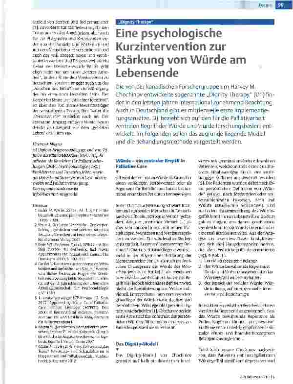 Vorschauseite 5: Ängste und Bedürfnisse schwerkranker und sterbender Menschen