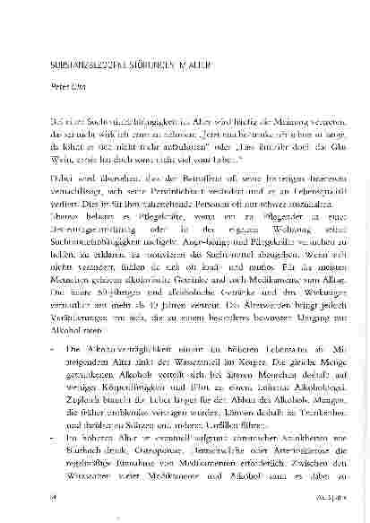 Vorschauseite 1: SUBSTANZBEZOGENE STÖRUNGEN IM ALTER