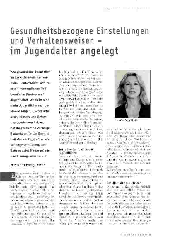 Vorschauseite 1: Gesundheitsbezogene Einstellungen und Verhaltensweisen im Jugendalter angelegt