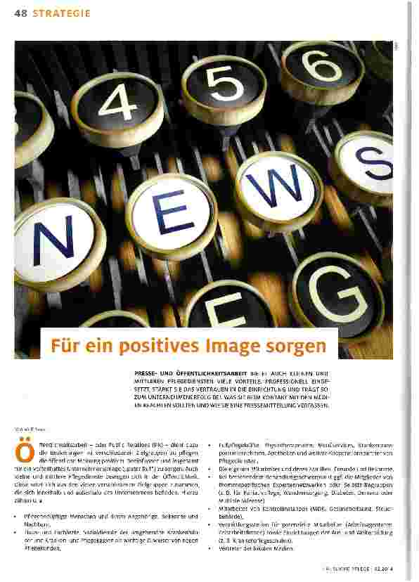 Vorschauseite 1: Für ein positives Image sorgen.