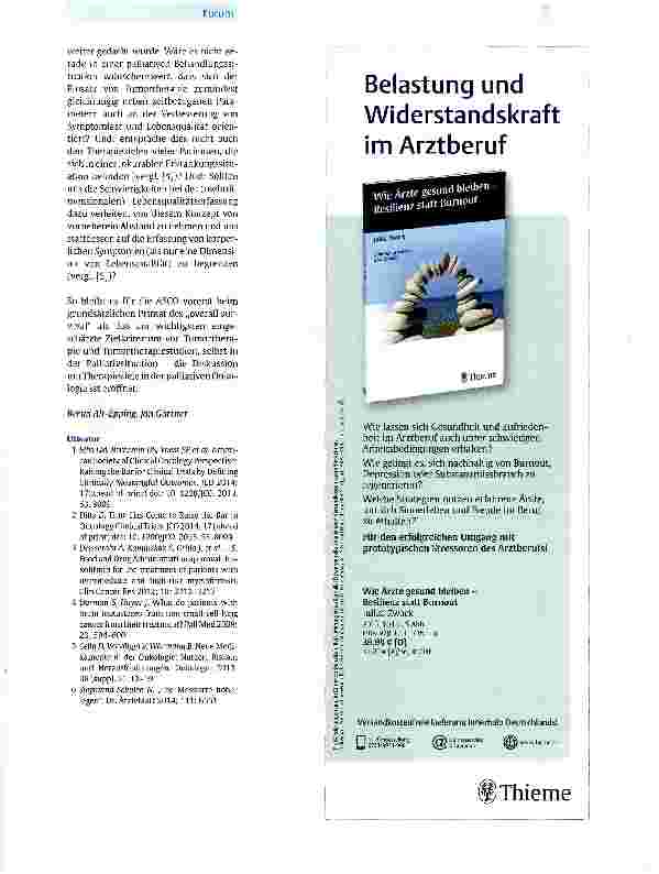 Vorschauseite 2: Die Messlatte für Tumortherapeutika höher legen ...