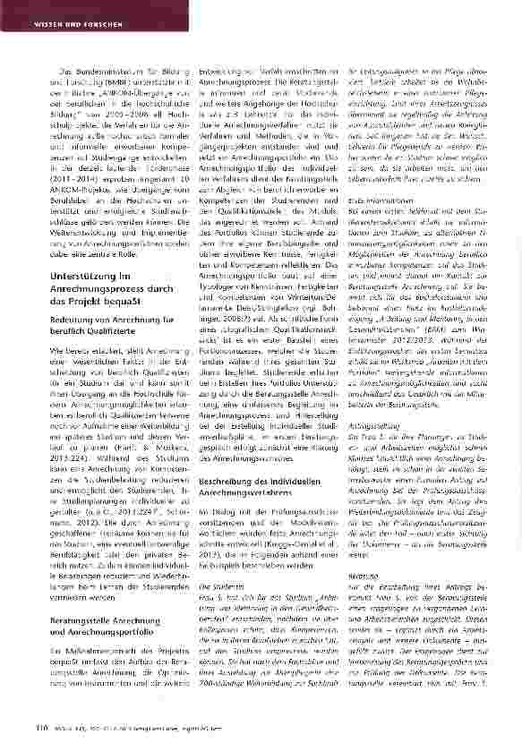 Vorschauseite 4: Anrechnung von Kompetenzen stärkt Studierende