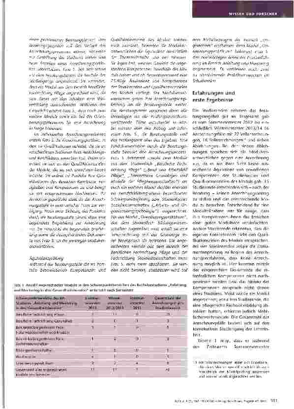 Vorschauseite 5: Anrechnung von Kompetenzen stärkt Studierende