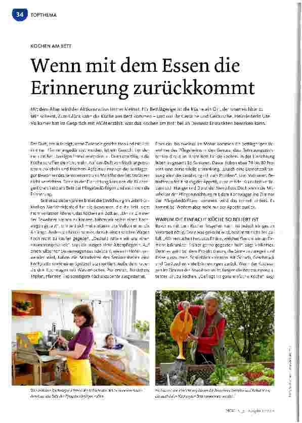 Vorschauseite 1: Wenn mit dem Essen die Erinnerung zurückkommt