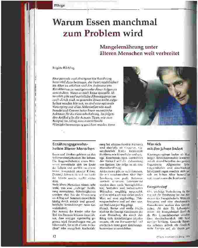 Vorschauseite 1: Warum Essen manchmal zum Problem wird