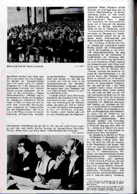 Vorschauseite 2: 14. Internationaler Fortbildungskongreß für Schwestern, Pfleger und Sozialarbeiter