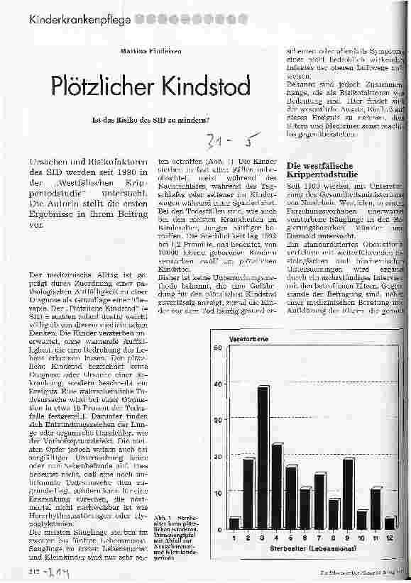Vorschauseite 1: Plötzlicher Kindstod Ist das Risiko des SID zu mindern?