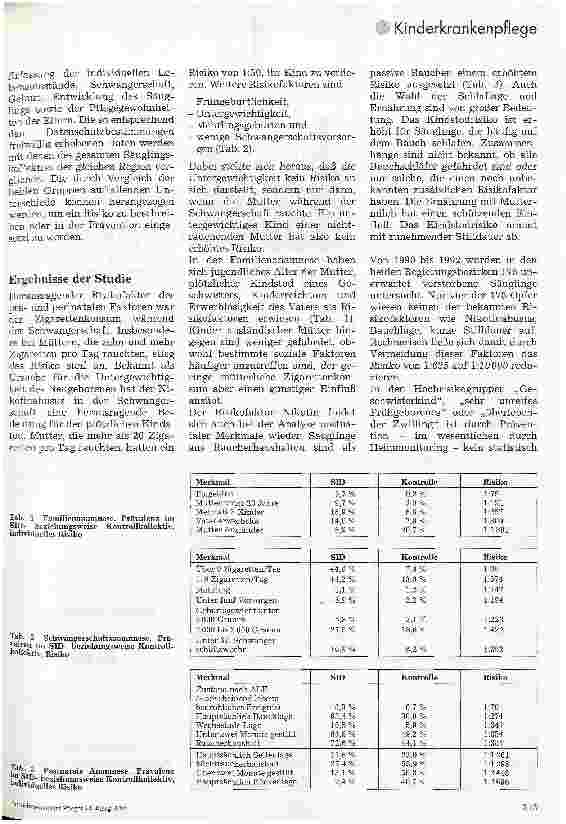 Vorschauseite 2: Plötzlicher Kindstod Ist das Risiko des SID zu mindern?
