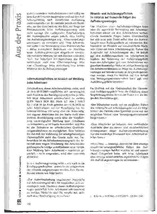 Vorschauseite 4: Der Aufhebungsvertrag Unter Berücksichtigung arbeits-, sozialversicherungsund steuerrechtlicher Aspekte