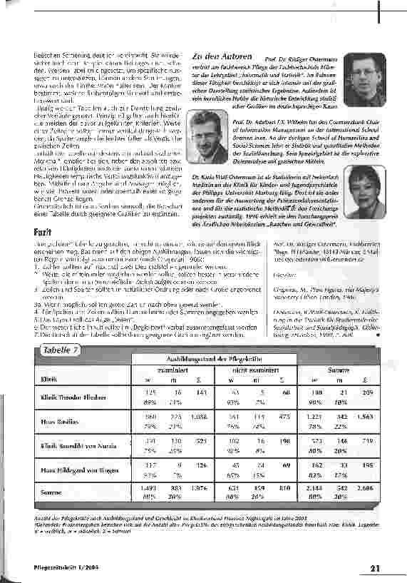 Vorschauseite 4: Komplizierter als man denkt - Präsentation statistischer Daten, Teil 1 - Tabellen