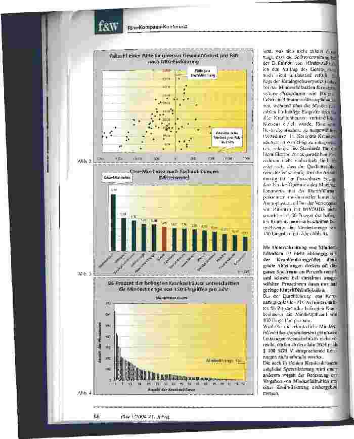 Vorschauseite 2: Ergebnisse der f&w-Spezialauswertungen 2003 Harte Landung: Trends aus der Jahresauswertung des f&w-Krankenhaus-Kompass