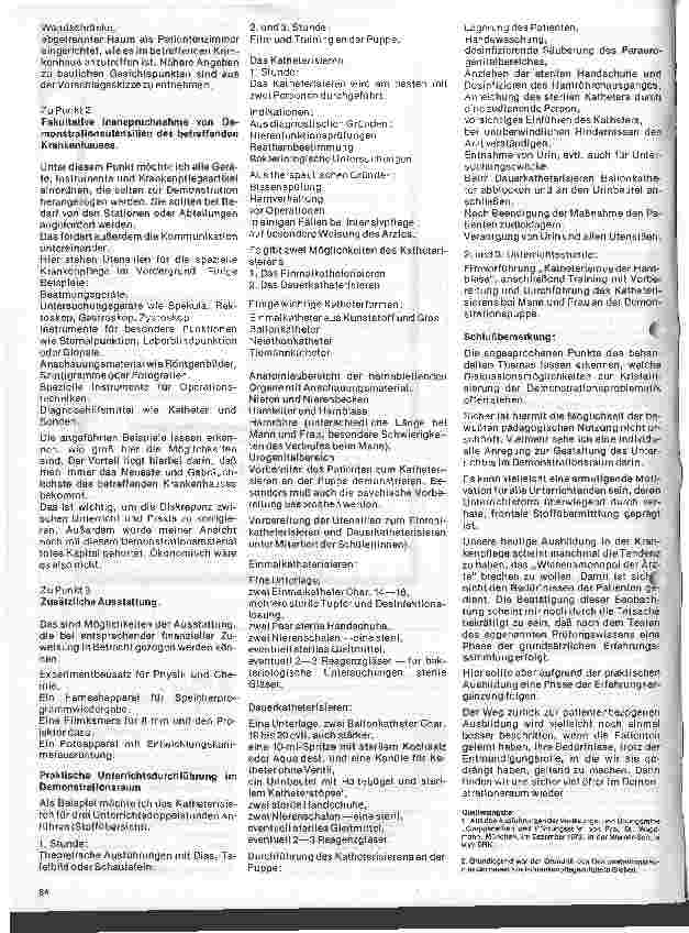 Vorschauseite 3: Der Demonstrationsraum in der Krankenpflegeschule