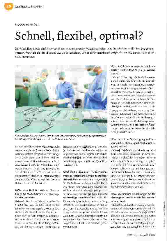 Vorschauseite 1: Schnell, flexibel, optimal?