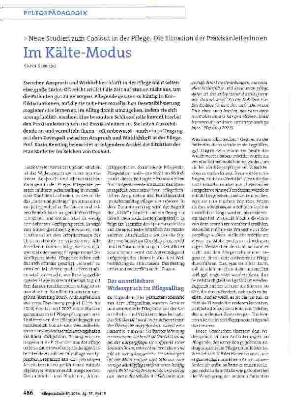 Vorschauseite 1: Im Kälte-Modus