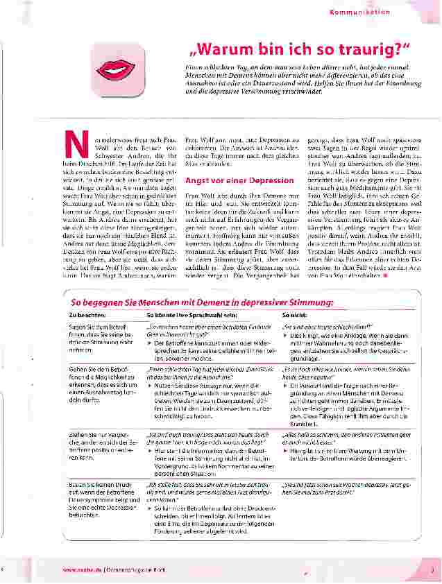 Vorschauseite 1: Warum bin ich so traurig?