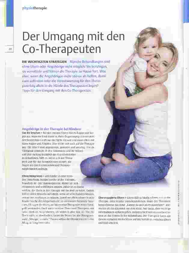 Vorschauseite 1: Der Umgang mit den Co-Therapeuten