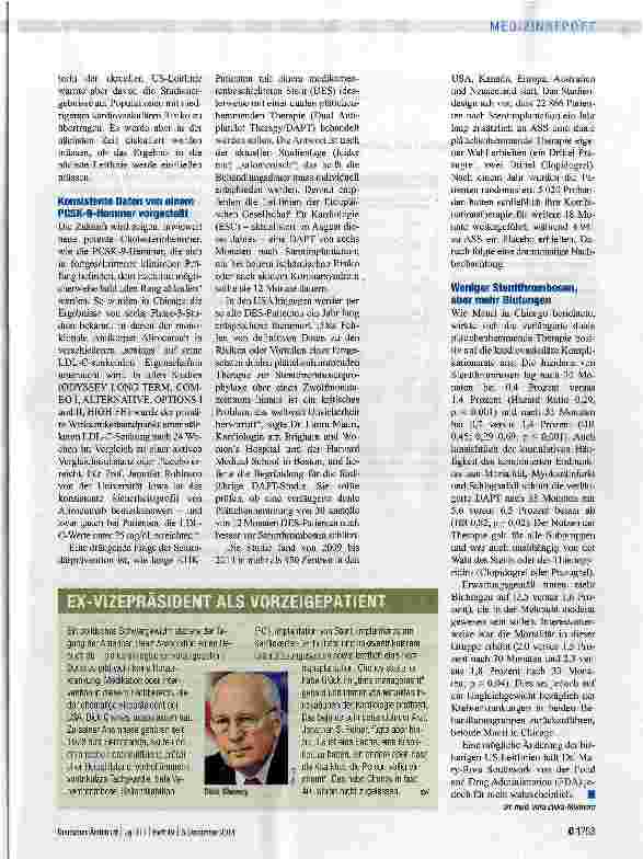 Vorschauseite 2: Drängende Fragen zur Prophylaxe: Wie lang und welche Zielwerte?