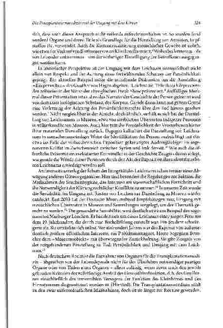 Vorschauseite 3: Die Transplantationsmedizin und der Umgang mit dem Körper