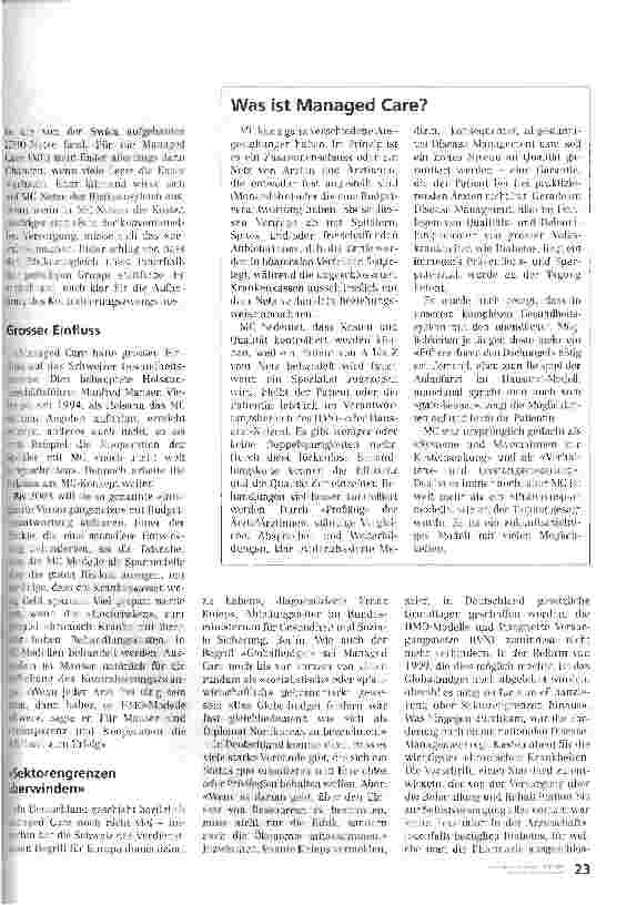 Vorschauseite 2: Zögerliche Schritte vorwärts
