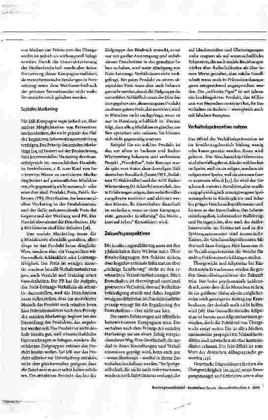 Vorschauseite 5: 50 Jahre Ernährungsaufklärung - Anmerkungen und Zukunftsperspektiven