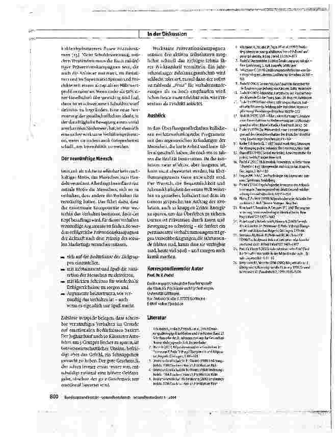 Vorschauseite 6: 50 Jahre Ernährungsaufklärung - Anmerkungen und Zukunftsperspektiven