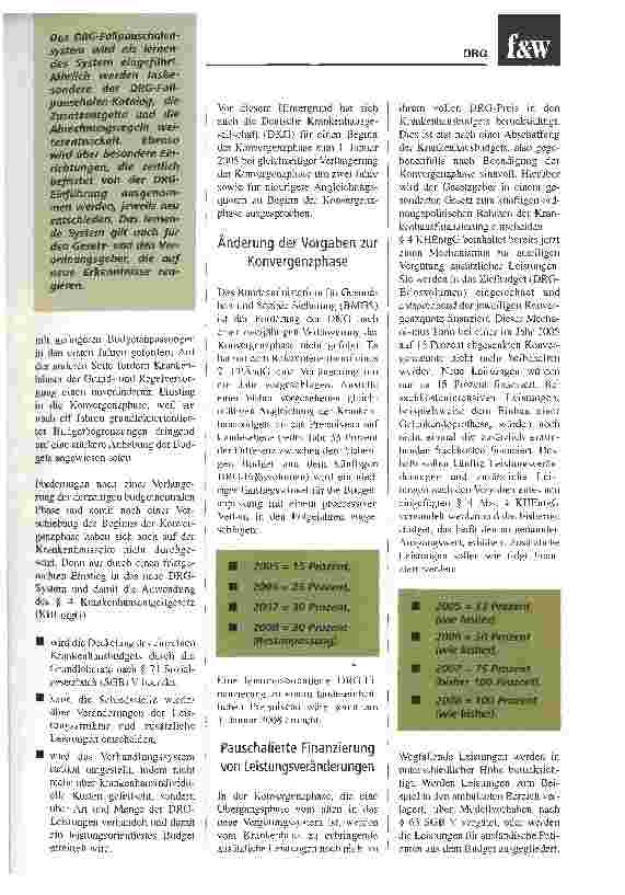 Vorschauseite 2: Die Weiterentwicklung des lernenden DRG-Systems2. Fallpauschalenänderungsgesetz