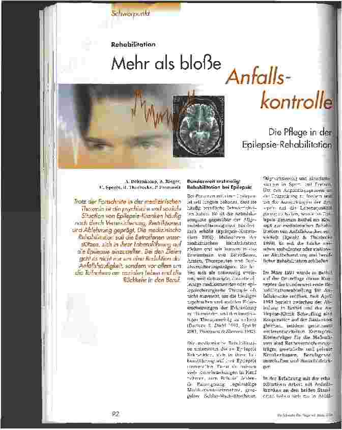 Vorschauseite 1: Mehr als bloße Anfallskontrolle