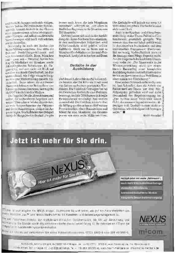 Vorschauseite 4: Würdiger AbschiedPALLIATIVMEDIZIN