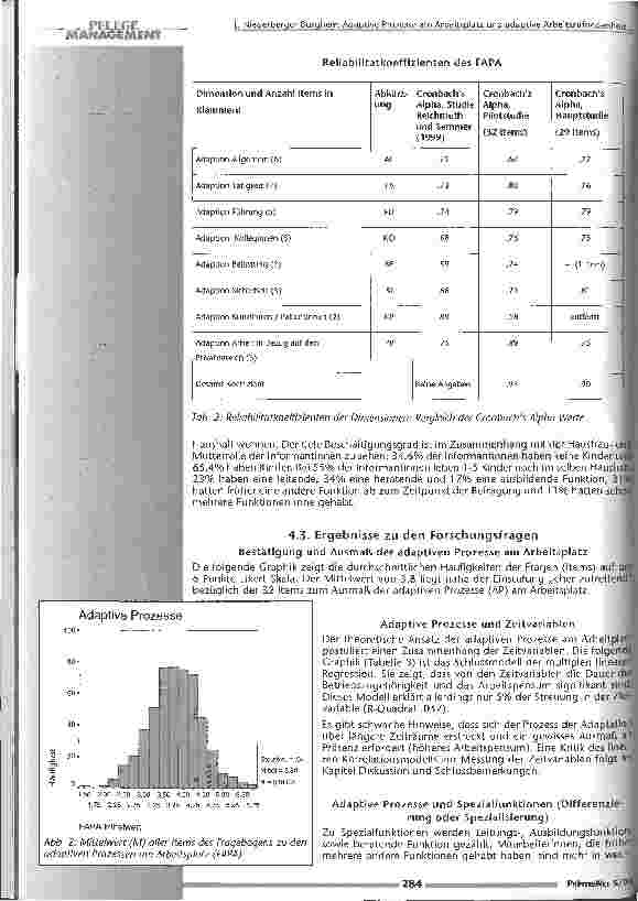 Vorschauseite 6: Adaptive Prozesse am Arbeitsplatz und adaptive Arbeitszufriedenheit der Mitarbeiterinnen in der ambulanten Pflege