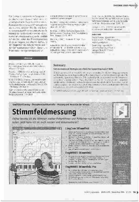Vorschauseite 6: Kommunikationsstrategien als Ansatzpunkt zur Förderung semantisch-lexikalischer Fähigkeiten