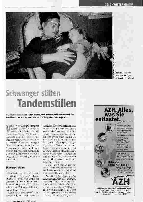 Vorschauseite 1: Schwanger stillen -Tandemstillen