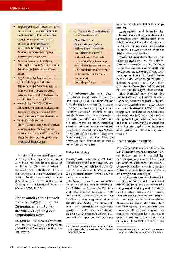 Vorschauseite 4: Was ist guter Unterricht?