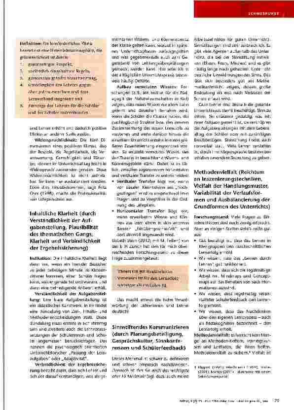 Vorschauseite 5: Was ist guter Unterricht?