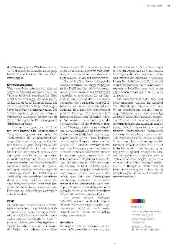 Vorschauseite 2: Zeckengefahr - wie schützt man sich richtig?
