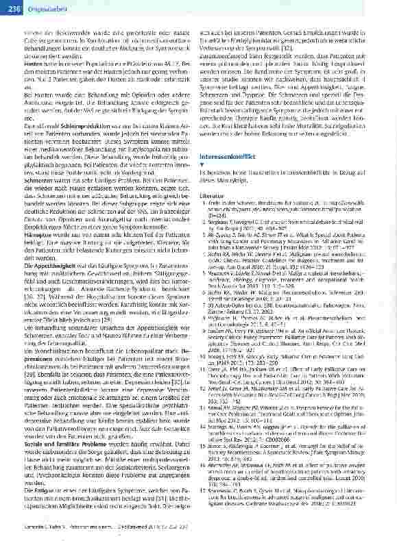 Vorschauseite 5: Patienten mit einem Bronchuskarzinom auf einer Palliativstation