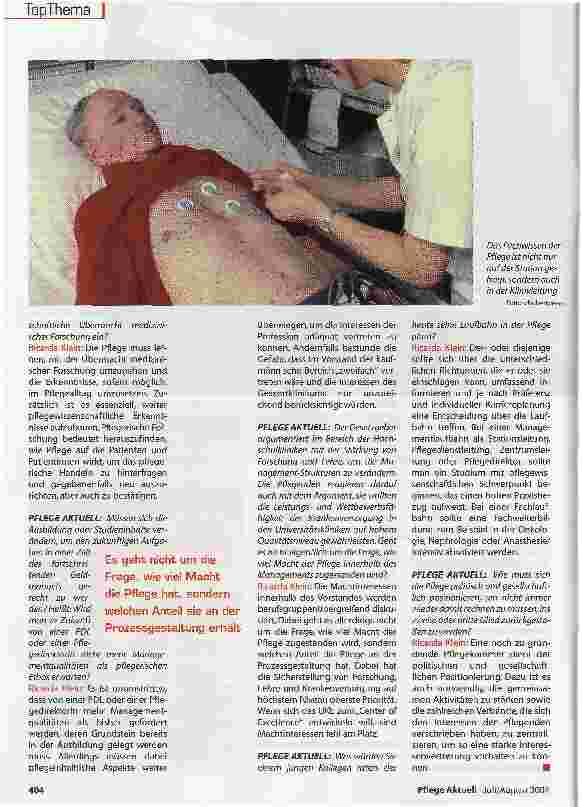 Vorschauseite 3: Vorstand ohne Pflegedirektoren?