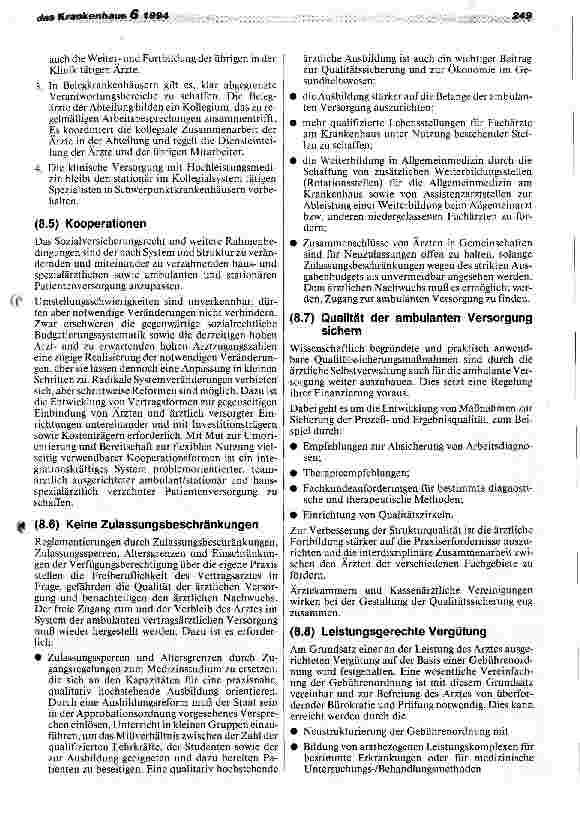 Vorschauseite 4: 97. Deutscher Ärztetag: Neues Konzept zur Verzahnung der Gesundheitsbereiche KBV zerstritten und auf Konfrontationskurs zum Krankenhaus