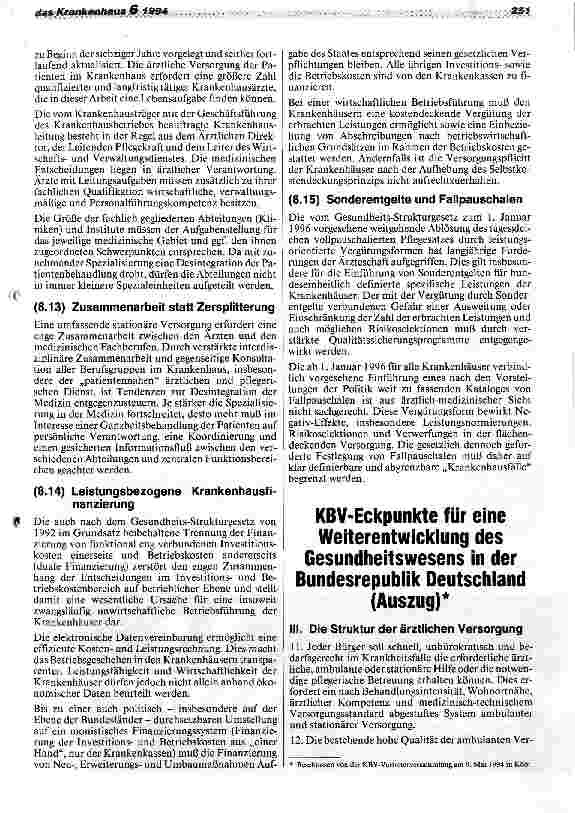 Vorschauseite 6: 97. Deutscher Ärztetag: Neues Konzept zur Verzahnung der Gesundheitsbereiche KBV zerstritten und auf Konfrontationskurs zum Krankenhaus