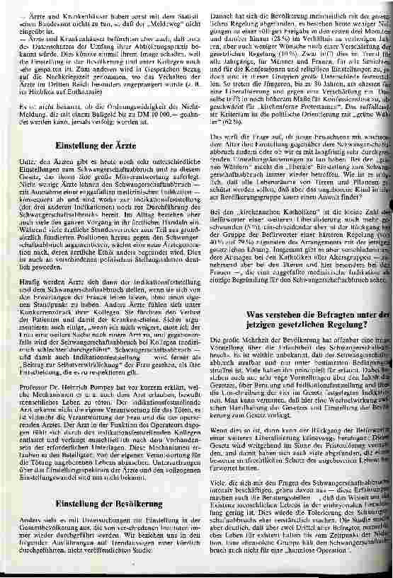 Vorschauseite 2: Einstellungen der Bevölkerung zum Schwangerschaftsabbruch