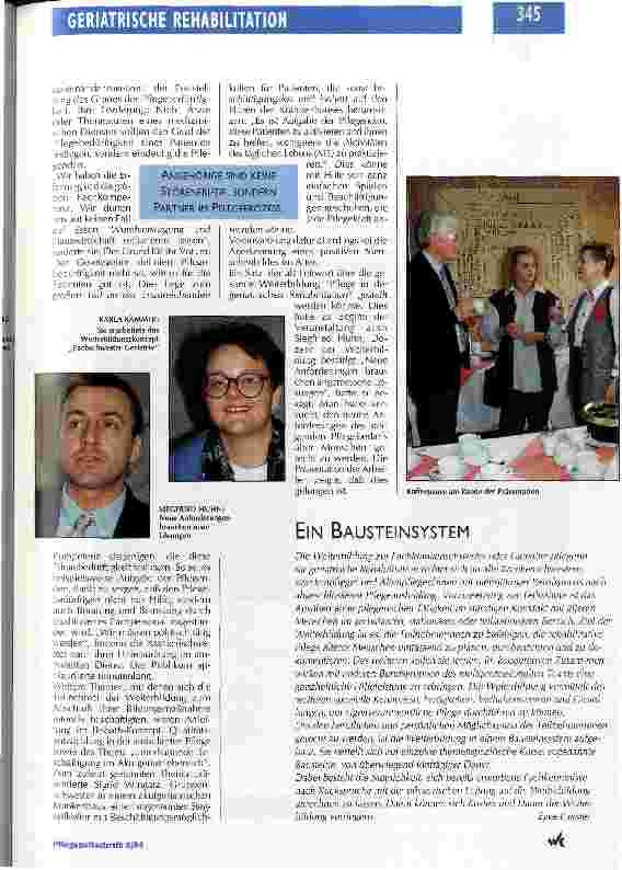 Vorschauseite 4: Wir haben Veränderungen bewirkt DBfK präsentiert erste Ergebnisse einer Weiterbildung zur Pflege (Geriatrie)
