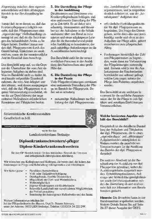 Vorschauseite 2: Berufsbild Diplomierte Krankenschwester und Diplomierter Krankenpfleger