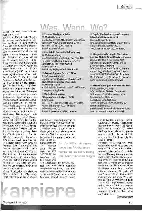 Vorschauseite 2: Wenn die Dienstkleidung eher eine Uniform ist