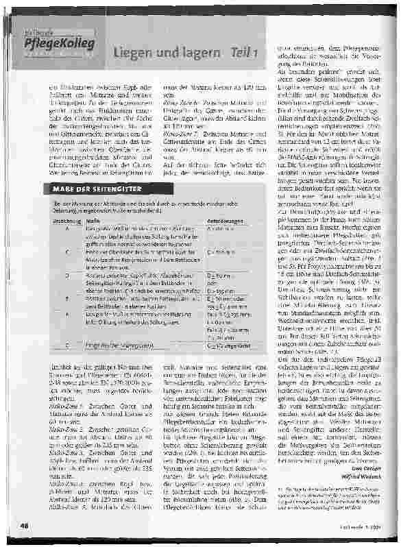 Vorschauseite 3: Biometrisch lagern Liegen und lagern, Teil 1