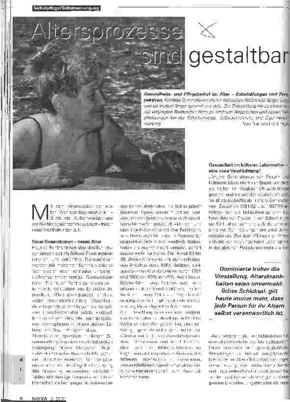 Vorschauseite 1: Altersprozesse sind gestaltbar